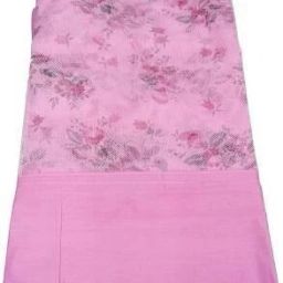 Cotton Adults Washable Cotton Adults Mosquito Net 8 x 8 ft XXL Size Bed Net Pink Printed Heavy Quality Polyester Soft Net Mosquito Net (Pink) Mosquito Net-image-1