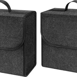 2 PACK Car Trunk Boot Organizer Car Storage Organizer Anti Slip Car Accessories Trunk Organizer-image-13