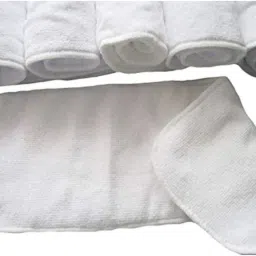 kogar All New Solid Daily Use Reusable Washable Cloth Diaper/Nappy With White Soft Insert For Baby New Born To Year ( 4 diaper +4 Insert ) N1 image 2
