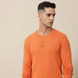 mr bowerbird Men Woven Orange Sweater-picture-11