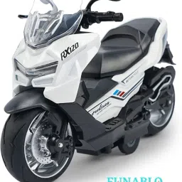 Diecast Motorcycle Model - Toy Motorcycle with Sound and Light for Kids-picture-12
