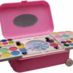 All-in-One Trolley Type Water Removable Real Cosmetics Makeup Kit-7