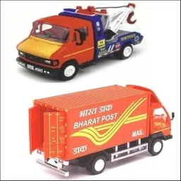 Tow Truck With Postel Truck | Action Play Friction Vehicle Toy Combo Pack-picture-33