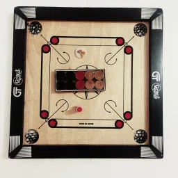 Glossy Finished 20inch Carrom Board with wooden coin and striker, powder 5 cm Carrom Board-40