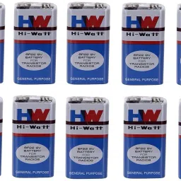 Hi-Watt 6F22M Long Life , 9V - Pack of 10 Battery-62