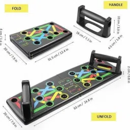 14 in 1 Color Coded Push Up Board System Body Building Fitness Exercise Tools Ab Exerciser-11