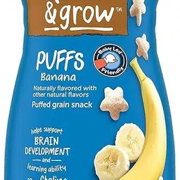 Gerber Snacks for Baby, Grain & Grow Puffs - Banana1.48oz Baby Puffs 60 g-picture-24