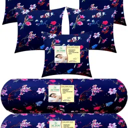 Microfibre Floral Bolster Pack of 7-18