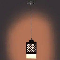 Wooden Hanging Lamp Without Bulb(PACK OF 1) Pendants Ceiling Lamp-image-72