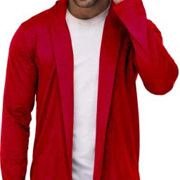 Men Jacket Style Full Sleeve Red Shrug-image-72