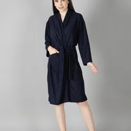 hotgown Full Navy Blue XXL Bath Robe-picture-25