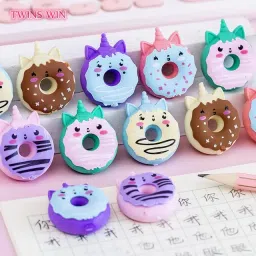paws Erasers for Kids Different Shapes, Fruit Ice Cream 3D Erasers Gift Combo Pack Non-Toxic Eraser image 2