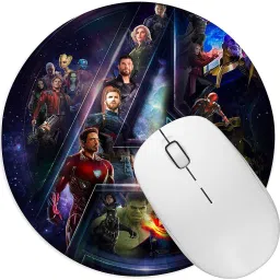 ZORI ® Avenger HD Printed Mouse Pads Round Shape, Desktops Computer PC and Laptop Mousepad-15