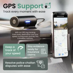 boult Cruisecam X1 GPS 1080p, 170 FOV, WIFI, G-Sensor, Collision Detection In-car Camera System image 5