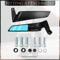 Manual Rear View Mirror For KTM, BMW, Bajaj, Universal For Bike Appache RTR 160, Pulsar 200 NS DTS-i, Universal For Bike-3