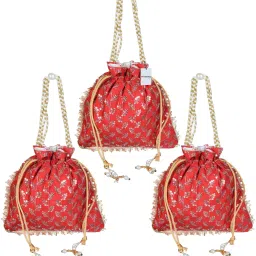 By Kuber Industries Women Red Potli-image-8