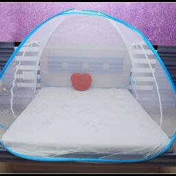 adbra Polyester Adults Washable Foldable King Size with Free Saviours Mosquito Net image 2
