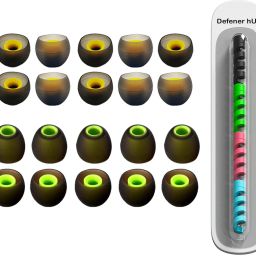 DEFENDER HUB Silicone Rubber Earbuds Tips, Eartips, Earpads 20 Pcs , Free Cable Protect In The Ear Headphone Cushion-image-75