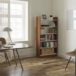 Annie Engineered Wood Bookshelf/ Book Cabinet/ Book Rack, 6 Shelves (Wenge) Engineered Wood Open Book Shelf-19