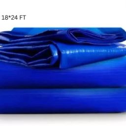 18FT * 24FT 125 GSM Tarpaulin Tent Tent-For Truck body, Car, Bike, Grain Covers Tent - For Camping, Construction Sites, Transportation Covers, Temporary Shelters-image-97