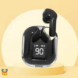Ultrapods Max Blutooth Earbuds With Transparent Design Case & Led DisplayR374 Bluetooth Headset-image-87