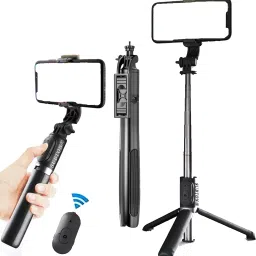 subton Basic Tripod 60inch Selfie Stick with Selfie Remote For Mobile Camera RingLights Tripod, Tripod Bracket, Tripod Clamp-image-9