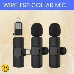 K9 Wireless Microphone Receiver With Recording Clip Mic for Youtube/VloggingP304 Microphone-30