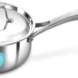 Pro 1.5 L Sauce Pan, TriPly Stainless Steel Tea Pan / Milk Pan, Silver (PSSP15S) Sauce Pan 16 cm diameter with Lid 1.5 L capacity-image-46