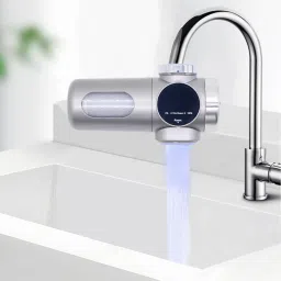 Silver Smart Faucet Filter Water Digital Healthy Designer Clorine Activated Tap Mount Water Filter-image-33