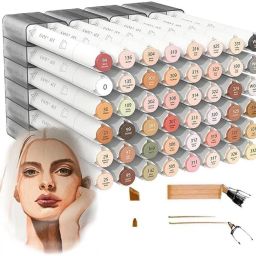 Touch Alcohol Markers Dual Tip Skin Tone Marker Set of 48-image-12