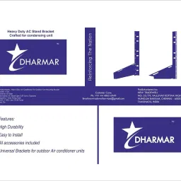 dharmar AC STAND 45 cm Shelf Bracket image 4