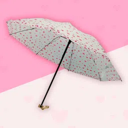 3 Fold Heart Print Sun & Rain Umbrella for Boys & Girls, Color May Vary Umbrella-picture-17