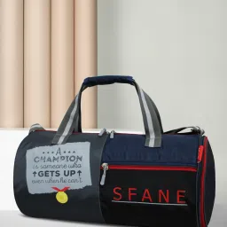 25 L Gym Duffel Bag - Men & Women Grey Sports Duffel - Grey, Black, Blue-image-96