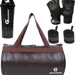 groupers HGC-SPD-GLVS-WB-PU-BRN Home Gym Combo-picture-14
