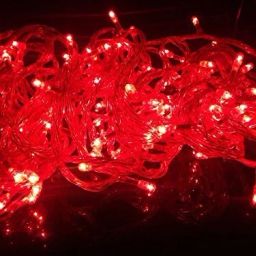 36 LEDs 12 m Red Steady Ball Rice Lights-image-20
