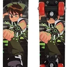 Kids adults Ben10 big 7 to 20+ years age using 100+ kgs capacity skateboard 6 inch x 23 inch Skateboard-image-58