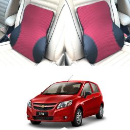 Black, Red Fabric, Leatherite Car Pillow Cushion for Chevrolet-image-97