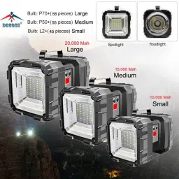 docoss 2 in 1 Torch High Power Long Distance(L2 led+45 SMD)Rechargeable Torch Light Led Torch image 3