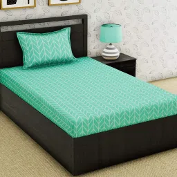160 TC Microfiber Single Striped Flat Bedsheet-image-84