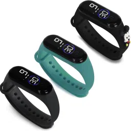 HYPERLEX 3 COMBO Stylish Digital LED Bracelet Band Wrist Watch for Kids, Boys & Men-image-79