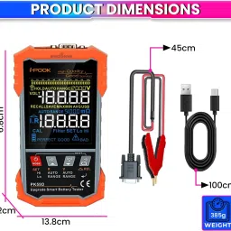 amicisense Battery Internal Resistance Tester Automatic & Manual Detection Self-Calibration Digital Voltage Tester image 5