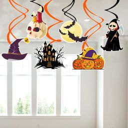 Halloween Theme Party Decoration Swirls / Halloween Party Decoration (Pack Of 6)-image-65