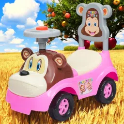 MONKEY FACE, KIDS TRICYCLE CAR WITH LIGHT AND MUSIC, BACK REST , BEST FOR 1 & 2 YEAR KIDS ONLY Tricycle-15
