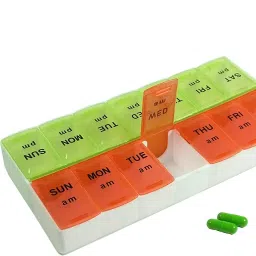 7 Days Weekly Pill AM PM Organizer Pill Box-image-8