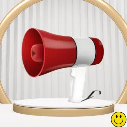 Handheld Megaphone with Siren, Microphone & Rechargeable for Outdoor EventsA439 Megaphone Portable Megaphone Siren Loudspeaker Function &Long Battery BackupR439 Outdoor PA System-picture-1