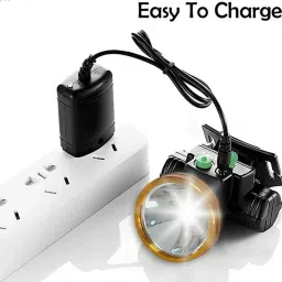 RECHARGEABLE HEAD TORCH WITH LONG FOCUS_VRBL186 10 hrs Torch Emergency Light-16