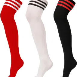 Women Striped Thigh, Over the Knee-image-58