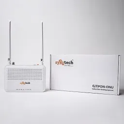 Syrotech SY-GPON-1100-WDONT 1GE+1FE Single Band ONT WiFi Router Wireless Router 2.4 GHz 300 Mbps Wifi Speed Single Band External Antenna NA image 3