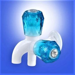 High Quality PVC Bib Cock 2 in 1 Water Tap Two Way Faucet with Wall Flange ( 15mm, 1/2inch Connector For Normal toti) Make Qualityable Bathroom Multypurpose water Tap ( Wall Mount Installation Type) Bib Tap Faucet-image-28
