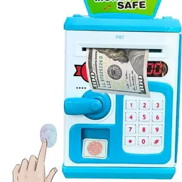 just97 ATM Safe Kids Piggy Saving ATM Bank with Electronic Lock Coin Bank for Kids P17 Coin Bank-picture-10